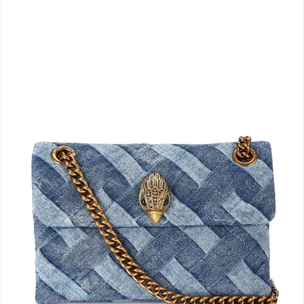 Kurt Geiger Blue Crossbody Bag with Quilted Design